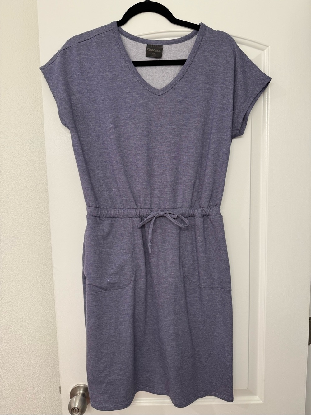 32° Cool Purple Drawstring Casual Dress